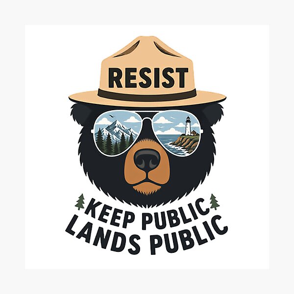 Item preview, Resist Keep Public Lands Public National Parks Conservation Activist designed and sold by SkeletonsDanger.