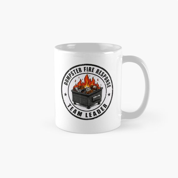 Item preview, Dumpster Fire Response Team Leader Workplace Manager Humor designed and sold by RetroMini2026.