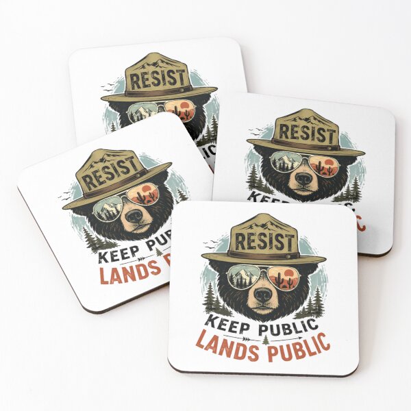 Item preview, Resist Keep Public Lands Public Conservationist Environmentalist Outdoor Lover designed and sold by SkeletonsDanger.