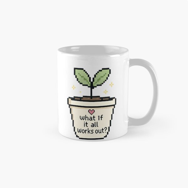 Item preview, What If It All Works Out? Positive Motivation Self Care Optimistic designed and sold by SkeletonsDanger.