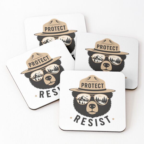 Item preview, Protect Resist Bear Ranger National Park Conservation designed and sold by SkeletonsDanger.