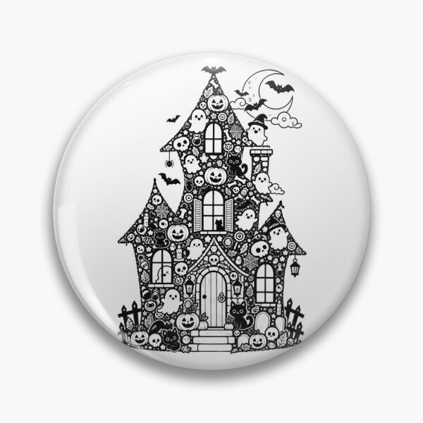Item preview, HALLOWEEN DOODLE COLLECTION - HAUNTED HOUSE designed and sold by WheelieGdArt.