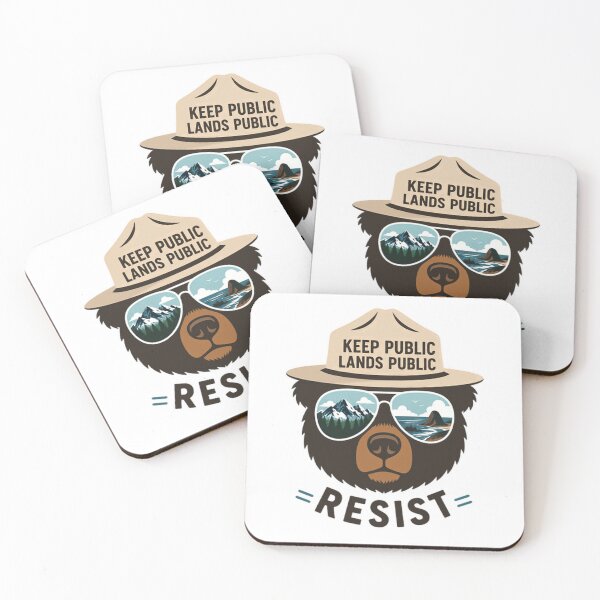 Item preview, Keep Public Lands Public Resist Environmental Activist Public Land Conservationist designed and sold by SkeletonsDanger.
