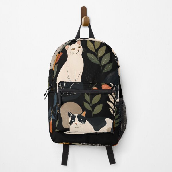 Item preview, Boho Cat Botanical Print in Earth Tones designed and sold by For Glory.