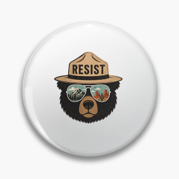 Item preview, Resist Park Ranger Bear Environmentalist designed and sold by SkeletonsDanger.