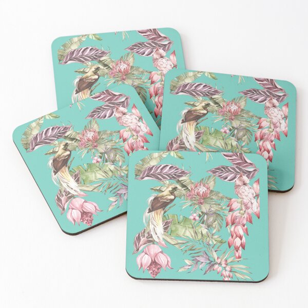 Item preview, Vintage Design Of Tropical Leaves And Exotic Birds designed and sold by JonnaHurmerinta.
