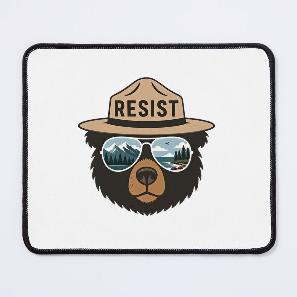 Item preview, Resist Environmental Activism Conservation Bear designed and sold by SkeletonsDanger.
