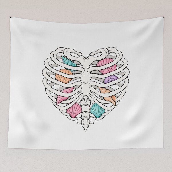 Item preview, Seashell Heart Skeleton designed and sold by wingoo22.