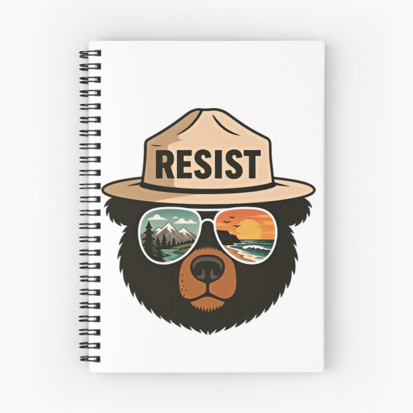 Item preview, Resist Park Ranger Bear National Park Conservation Environmentalist designed and sold by SkeletonsDanger.