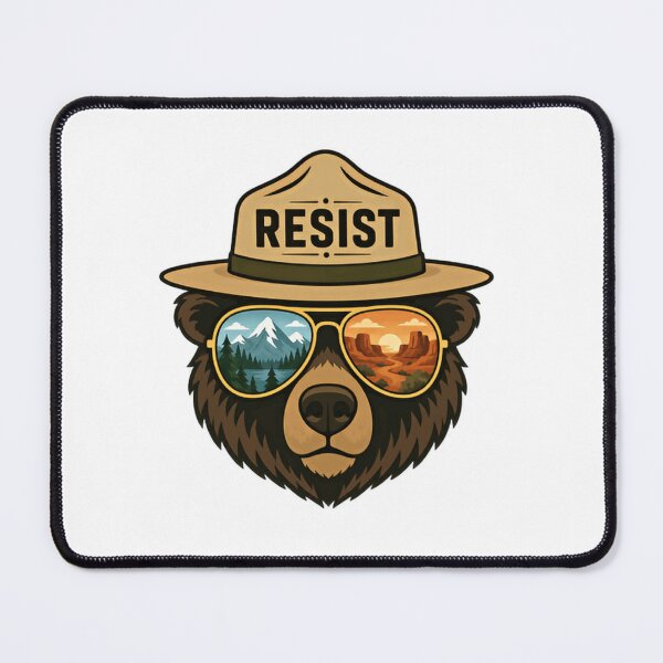 Item preview, Resist National Park Environmental Activist Conservation designed and sold by SkeletonsDanger.