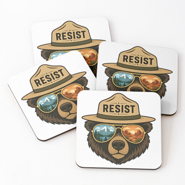 Item preview, Resist National Park Environmental Activist Conservation designed and sold by SkeletonsDanger.