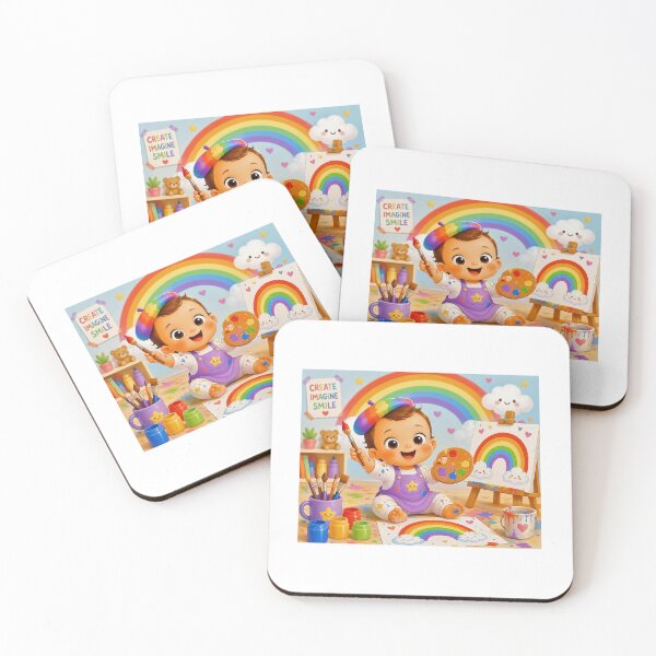 Item preview, A I BABY ARTIST WITH RAINBOWS designed and sold by DeniseFFulmer12.