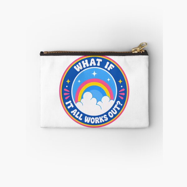 Item preview, What If It All Works Out Optimism Positive Thinking Motivation Quote designed and sold by SkeletonsDanger.