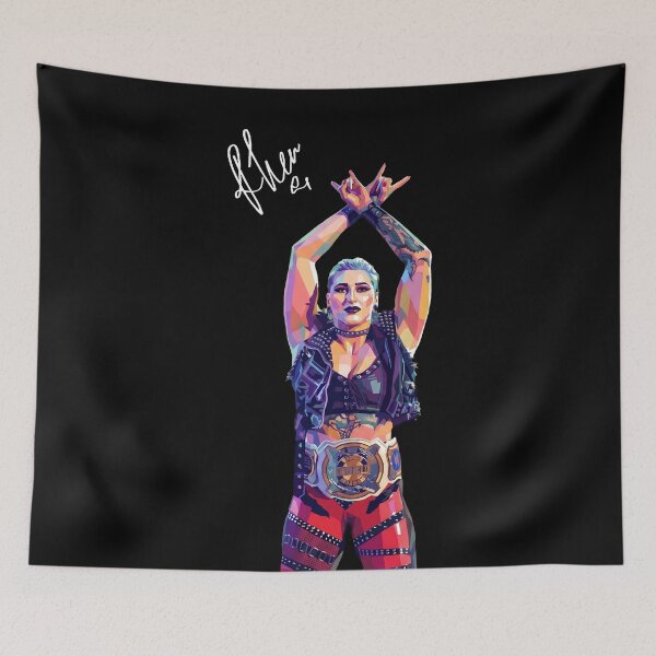 Item preview, Rhea Ripley Wrestling Pop Art designed and sold by SiksisArt.