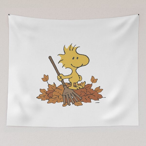 Item preview, Woodstock with Rake and Autumn Leaves designed and sold by wingoo22.