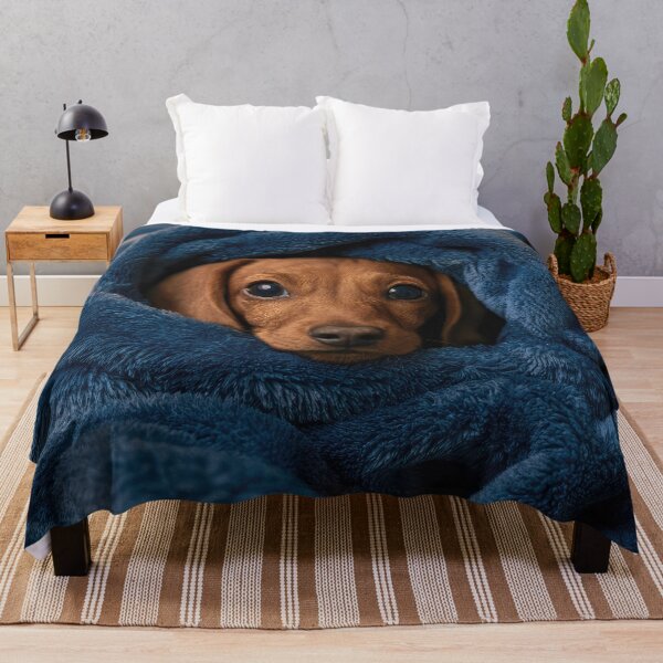 Item preview, Dachshund in Blanket 01 designed and sold by Elisabeth Lucas.