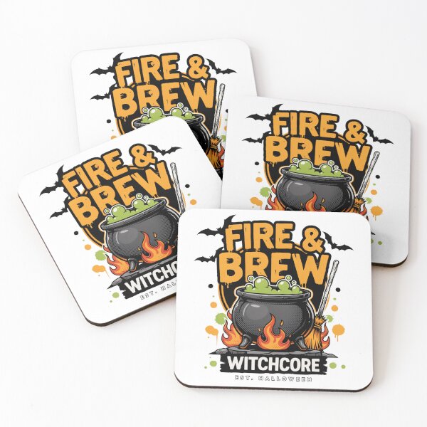 Item preview, Fire & Brew Cauldron T-Shirt | Witchcore Halloween Graphic Tee v15 designed and sold by DarylWelsh2024.