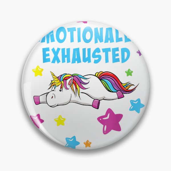 Item preview, Emotionally Exhausted Tired Unicorn with Stars T-Shirt designed and sold by KTY-NUSS.