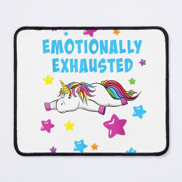 Item preview, Emotionally Exhausted Tired Unicorn with Stars T-Shirt designed and sold by KTY-NUSS.