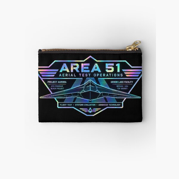 Item preview, Holographic Area 51 Project Aurora Stealth Aircraft Aerial Test Operations Emblem designed and sold by Extravanganzza.