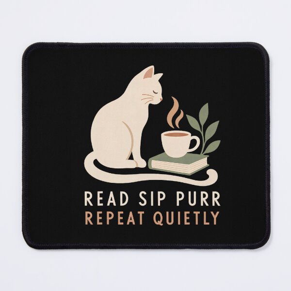 Item preview, Read Sip Purr Repeat Quietly Cozy Cat designed and sold by NoeValdric.