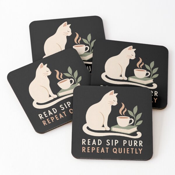 Item preview, Read Sip Purr Repeat Quietly Cozy Cat designed and sold by NoeValdric.