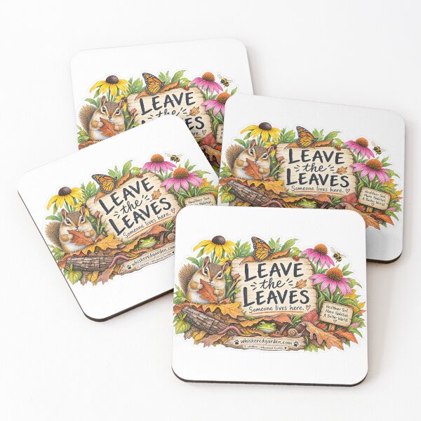 Item preview, Leave the Leaves | Someone Lives Here Wildlife Habitat designed and sold by Whiskered Garden Studio.