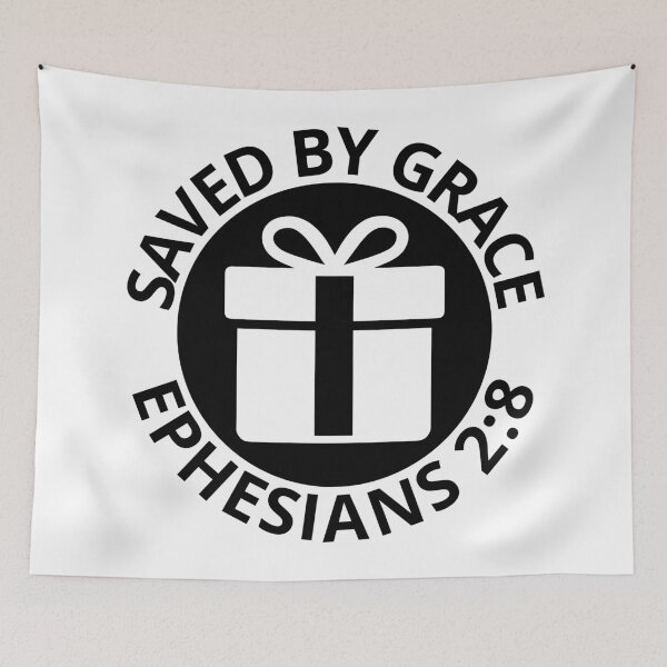 Item preview, Saved by Grace - Christian Quotes designed and sold by MoriaStore.