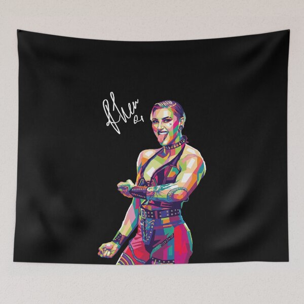 Item preview, Rhea Ripley Wrestler Pop Art designed and sold by SiksisArt.