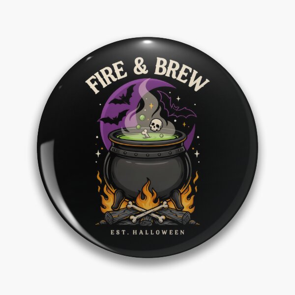 Item preview, Fire & Brew Cauldron T-Shirt | Witchcore Halloween Graphic Tee v16 designed and sold by DarylWelsh2024.