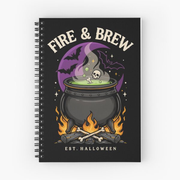 Item preview, Fire & Brew Cauldron T-Shirt | Witchcore Halloween Graphic Tee v16 designed and sold by DarylWelsh2024.