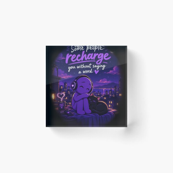 Item preview, Some People Recharge You Without Saying a Word – Silent Violet designed and sold by Silent Violet.