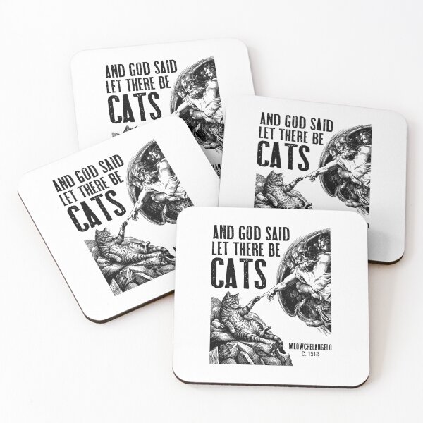 Item preview, Michelangelo Creation Of Cats Funny Classic God Cat Lover designed and sold by GrandeDuc.