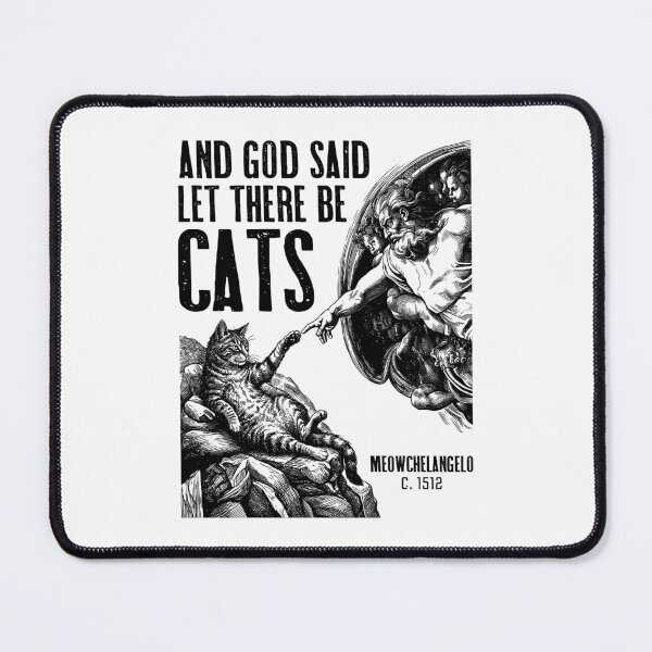 Item preview, Michelangelo Creation Of Cats Funny Classic God Cat Lover designed and sold by GrandeDuc.