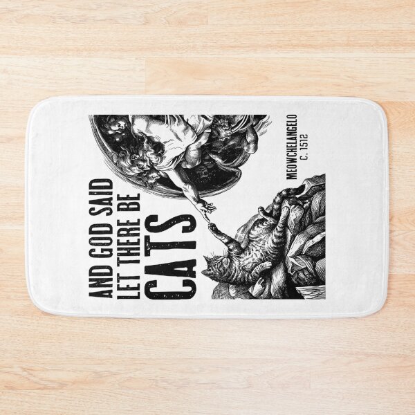 Item preview, Michelangelo Creation Of Cats Funny Classic God Cat Lover designed and sold by GrandeDuc.