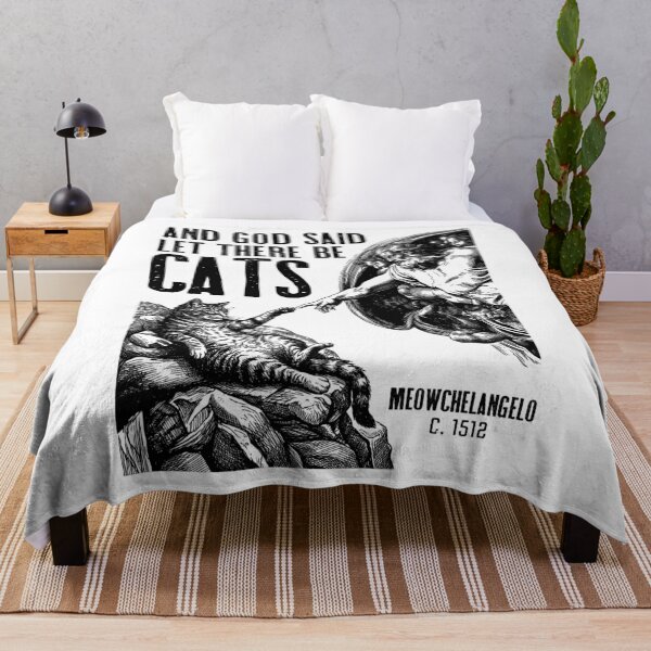 Item preview, Michelangelo Creation Of Cats Funny Classic God Cat Lover designed and sold by GrandeDuc.