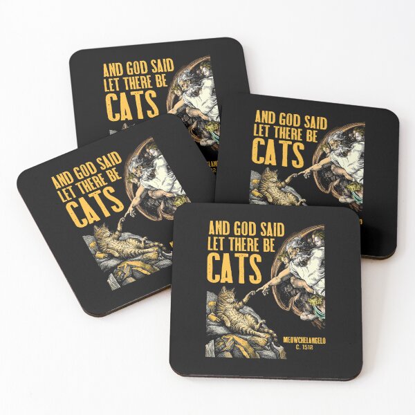 Item preview, Michelangelo Creation Of Cats Funny Classic God Cat Lover designed and sold by GrandeDuc.