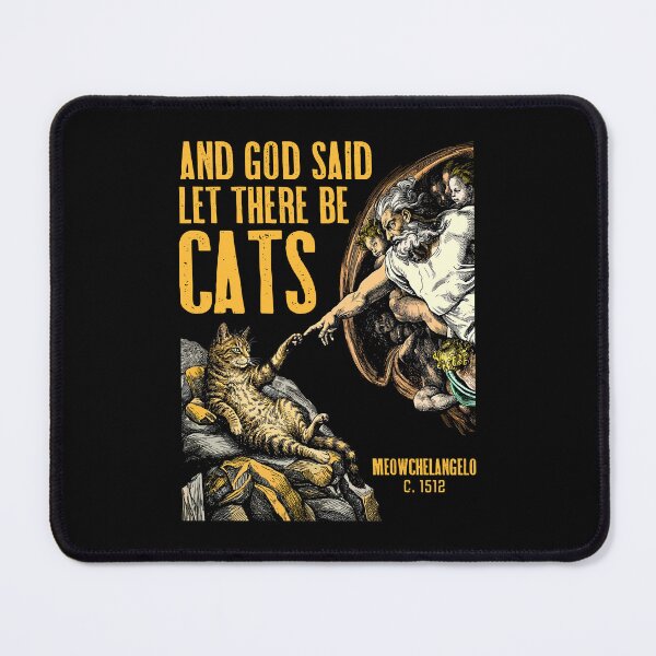 Item preview, Michelangelo Creation Of Cats Funny Classic God Cat Lover designed and sold by GrandeDuc.