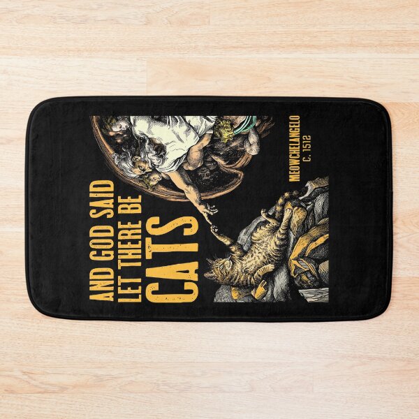 Item preview, Michelangelo Creation Of Cats Funny Classic God Cat Lover designed and sold by GrandeDuc.