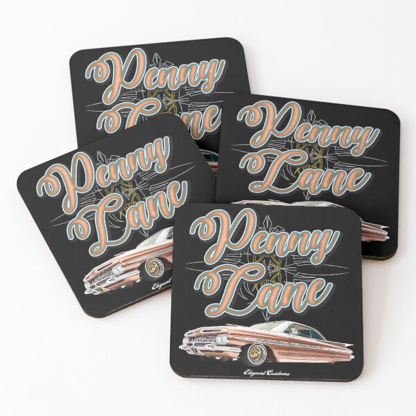 Item preview, 1959 Impala Penny Lane with text - Lowrider, Kustom, Hot Rod, Muscle Car designed and sold by Elegant Customs.