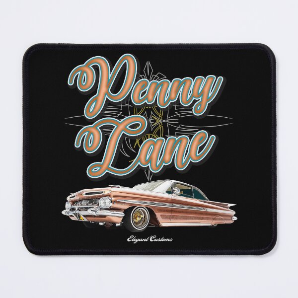 Item preview, 1959 Impala Penny Lane with text - Lowrider, Kustom, Hot Rod, Muscle Car designed and sold by Elegant Customs.