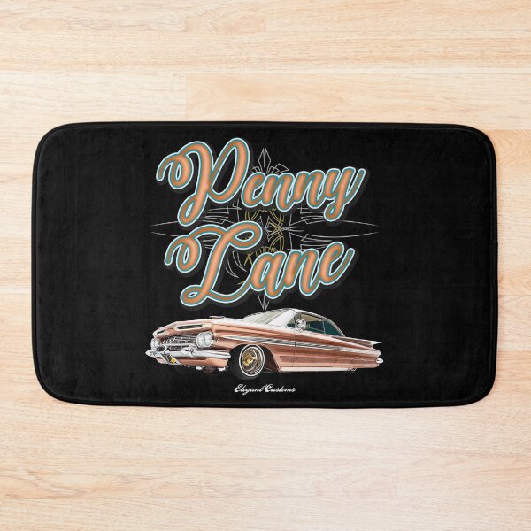 Item preview, 1959 Impala Penny Lane with text - Lowrider, Kustom, Hot Rod, Muscle Car designed and sold by Elegant Customs.