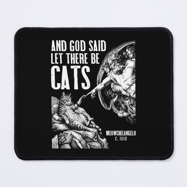 Item preview, Michelangelo Creation Of Cats Funny Classic God Cat Lover designed and sold by GrandeDuc.