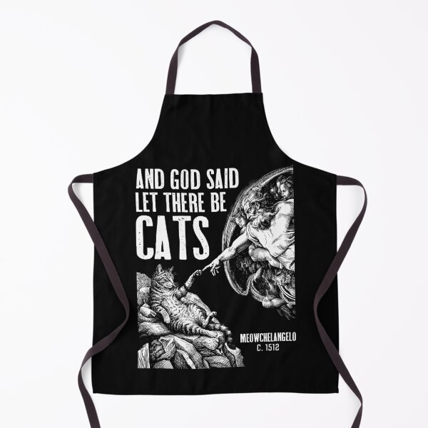 Item preview, Michelangelo Creation Of Cats Funny Classic God Cat Lover designed and sold by GrandeDuc.