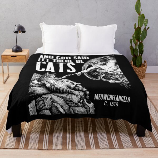Item preview, Michelangelo Creation Of Cats Funny Classic God Cat Lover designed and sold by GrandeDuc.