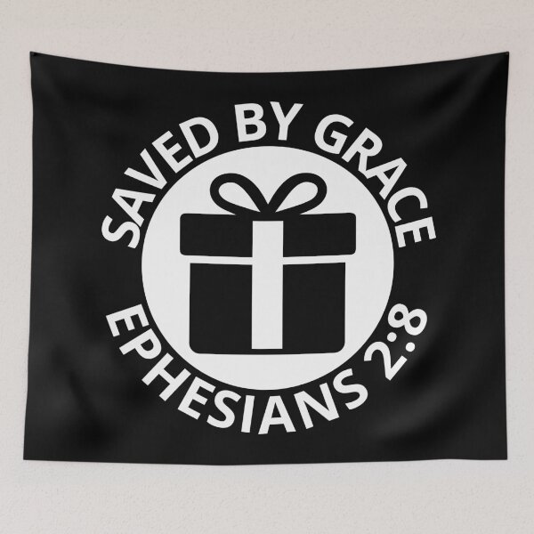 Item preview, Saved by Grace - Christian Quote designed and sold by MoriaStore.