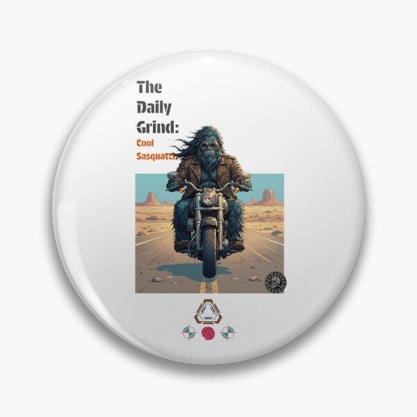 Item preview, Easy Rider Sasquatch - Cool Biker Bigfoot on Motorcycle designed and sold by Whimsy Trail Co.