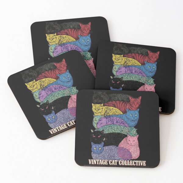Item preview, Vintage Cat Collective Colorful Retro Cat Lover Graphic designed and sold by lionSutuShop.
