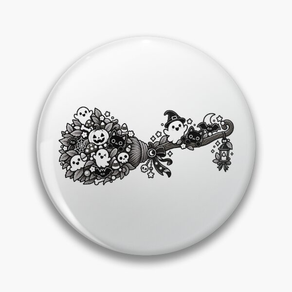 Item preview, HALLOWEEN DOODLE COLLECTION - BROOMSTICK v2 designed and sold by WheelieGdArt.