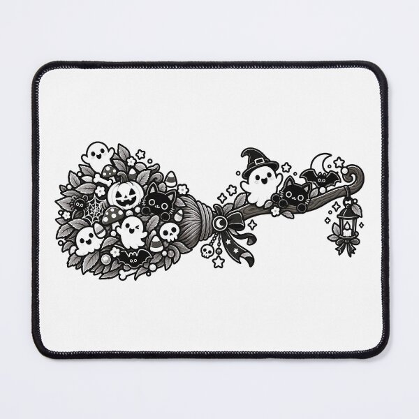 Item preview, HALLOWEEN DOODLE COLLECTION - BROOMSTICK v2 designed and sold by WheelieGdArt.
